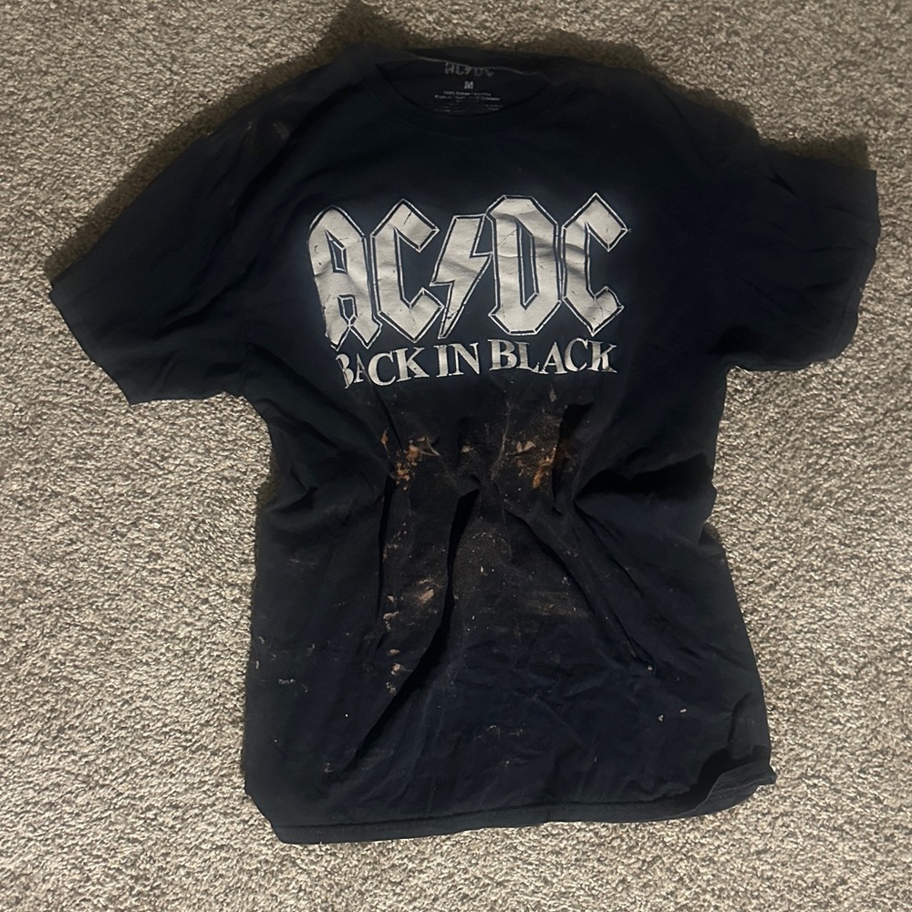 AC/DC Charcoal Gray Tee